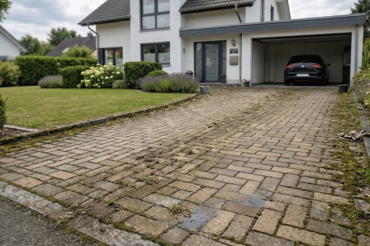 Steinreinigung Würzburg - Vorher